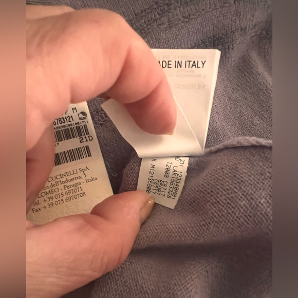 NWT Brunello Cucinelli Italy Size M Purple lilac 100% Cashmere Vest Sweater - Picture 5 of 11
